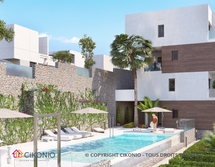 Costa Blanca Magnifiques appartements 2 chambres dans nouvelle résidence au bord du golf de Las Ramblas. Cikonio