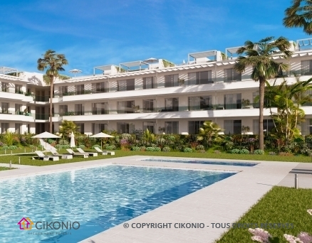Costa del Sol Appartements 3 chambres très lumineux dans une résidence contemporaine avec piscine. Cikonio